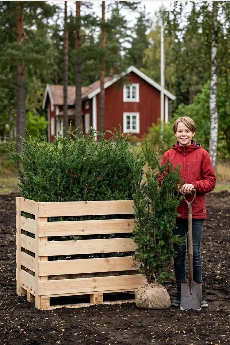 Hybridbarlind Hicksii Rotklump 80-120cm - Bilde 2
