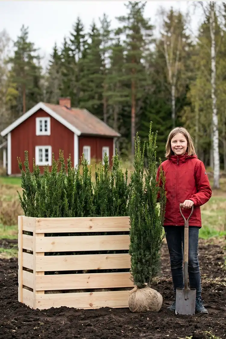 Hybridbarlind Hillii Rotklump 80-120cm - Bilde 2
