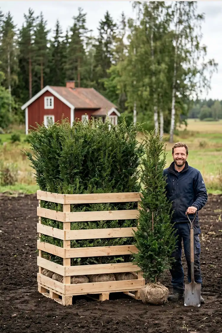 Europabarlind Taxus Baccata Rotklump 160-200cm - Bilde 2